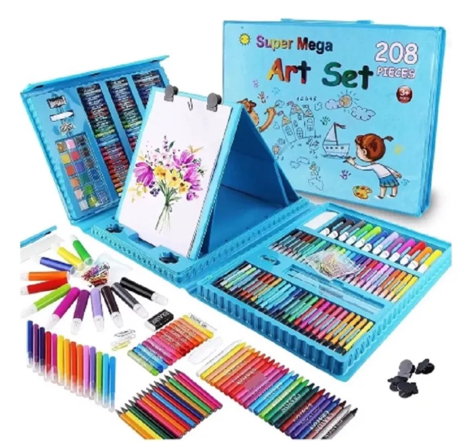 Vista 6 de Mega set de arte 208 piezas - color: rosado